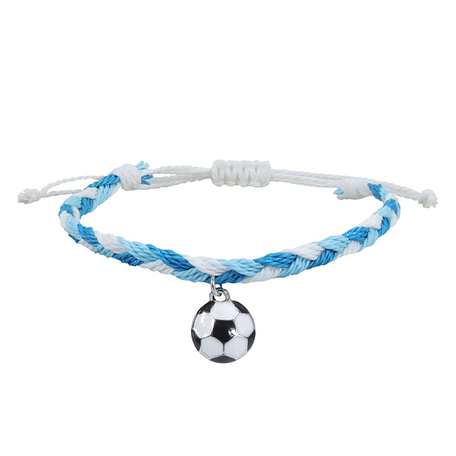 thumbnail image 2 of Pulseras de Fútbol Charm Favors Fútbol Negro Rojo Blanco Marrón Pulseras de Fútbol Cuentas Ajustable Inspirational for Teens Adults Sport Birthday Football Favors For, 2 of 2